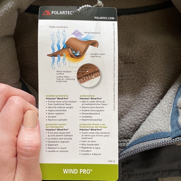 ✨HP✨ NWT LL Bean wind pro zip up fleece - Picture 6 of 8